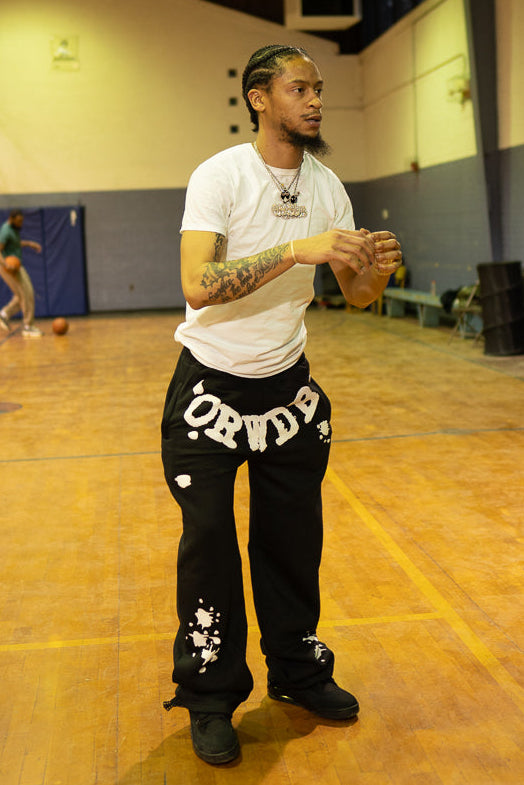Splatter Flare Sweatpants